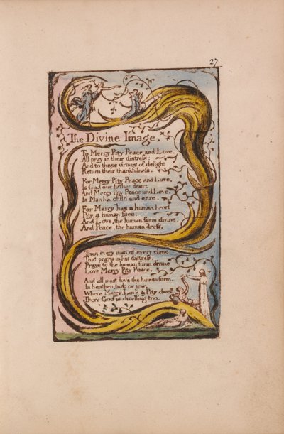 Songs of Innocence and of Experience, Plaat 27, The Divine Image (Bentley 18) door William Blake