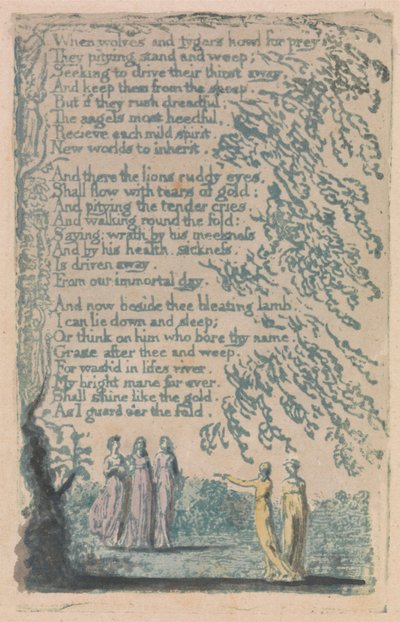 Songs of Innocence and of Experience, Plaat 30, "Nacht" (Bentley 20) door William Blake