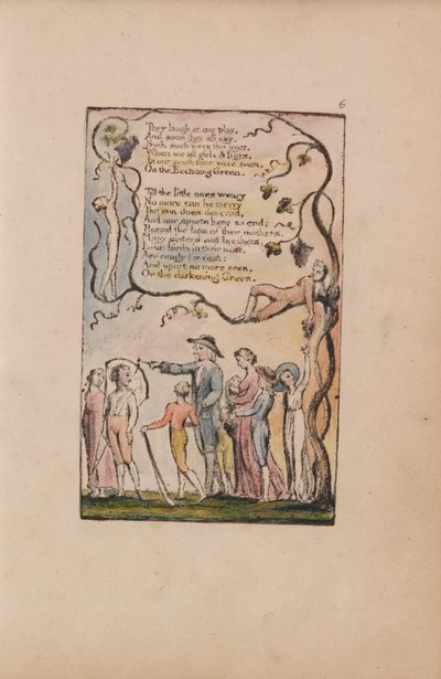 Liederen van Onschuld en Ervaring, Plaat 6, Het Weerkaatsende Groen (Bentley 7) door William Blake
