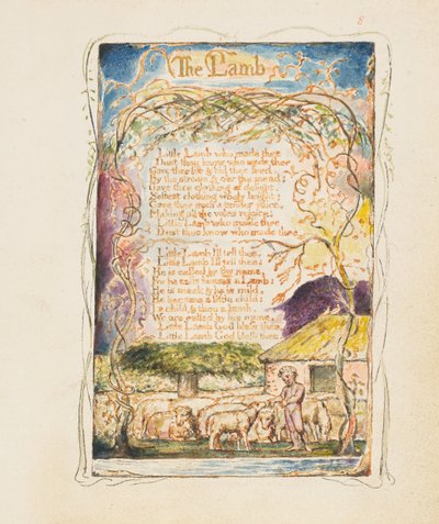 Songs of Innocence and of Experience: The Lamb door William Blake