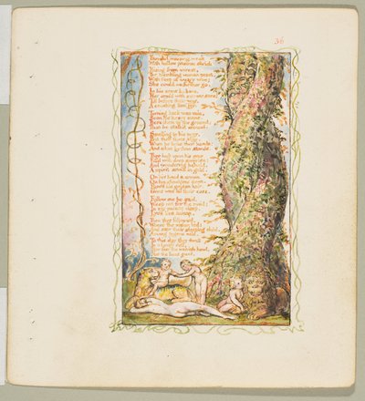 Songs of Innocence and of Experience: The Little Girl Found tweede plaat, ca. 1825 door William Blake