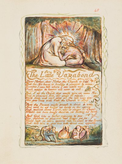 Songs of Innocence and of Experience: De kleine zwerver, ca. 1825 door William Blake
