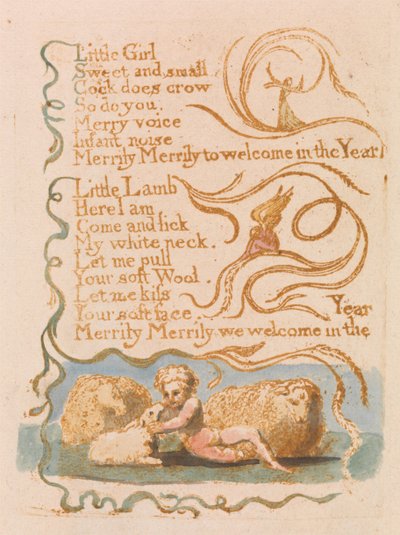 Frühling (Tafel 26) door William Blake