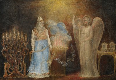 De Engel Verschijnt aan Zacharias, 1799-1800 door William Blake