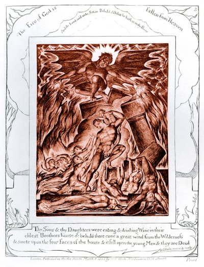 Het Boek Job illustraties door William Blake door William Blake