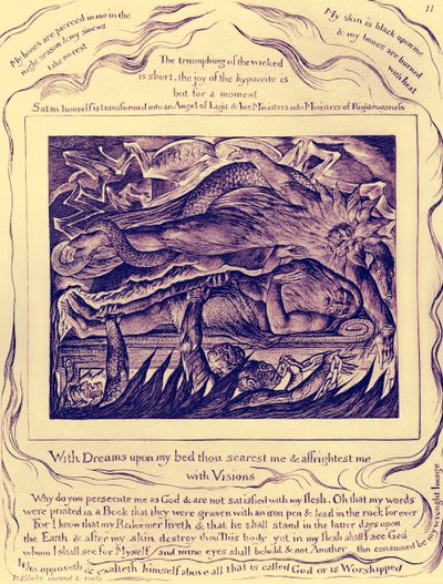 Het Boek Job illustraties door William Blake door William Blake