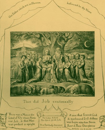 Het boek Job illustraties door William Blake door William Blake