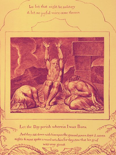 Het boek Job illustraties door William Blake door William Blake