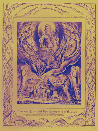 Het boek Job illustraties door William Blake door William Blake