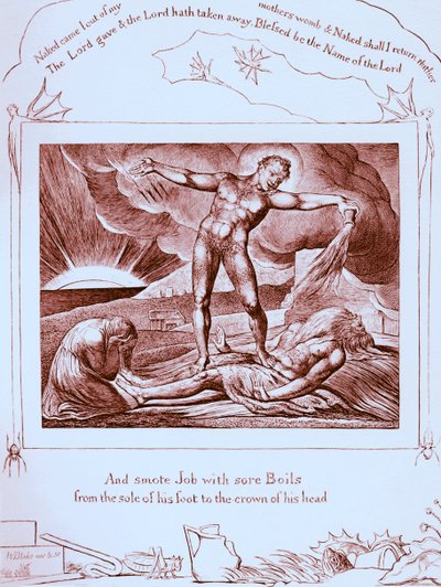 Het boek Job illustraties door William Blake door William Blake
