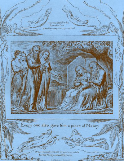 Het boek Job illustraties door William Blake door William Blake