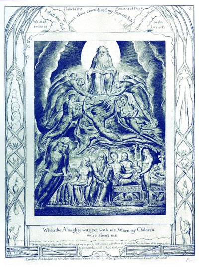 Het boek Job illustraties door William Blake door William Blake