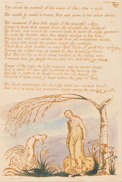 The Book of Thel, Plaat 4, Why should the mistress . . . . door William Blake