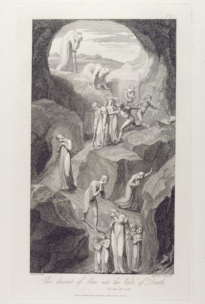 De afdaling van de mens in het dal van de dood, pl.8, illustratie uit 
