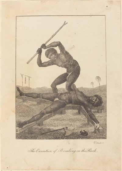 De Executie van het Breken op het Rad door William Blake
