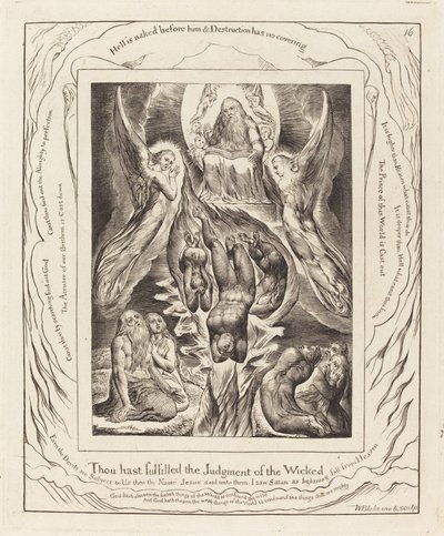 De Val van Satan door William Blake