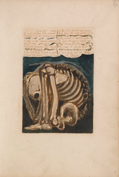 Het Eerste Boek van Urizen, Plaat 12, Los Verbijsterd.... (Bentley 8) door William Blake