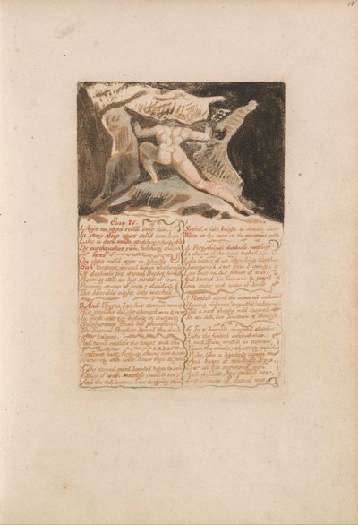Het Eerste Boek van Urizen, Plaat 13, Hoofdstuk: IV door William Blake