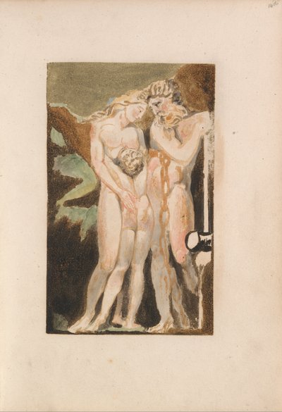 Het eerste boek van Urizen, Plaat 18 (Bentley 21) door William Blake