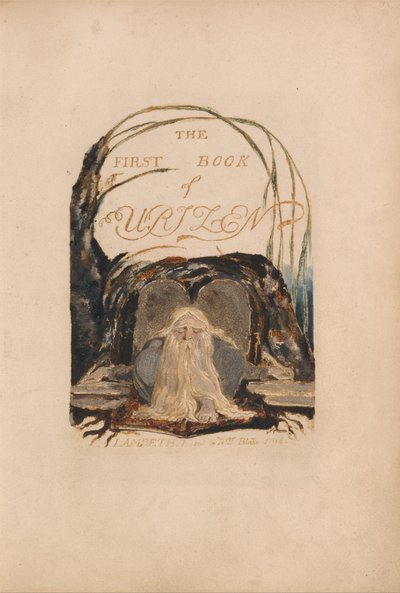 Het eerste boek van Urizen, Plaat 1 door William Blake