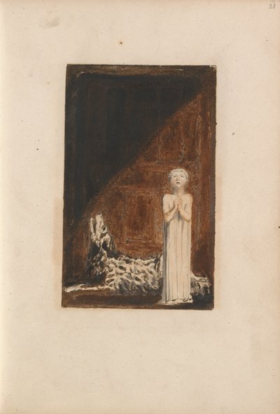Het eerste boek van Urizen, Plaat 25 (Bentley 26) door William Blake
