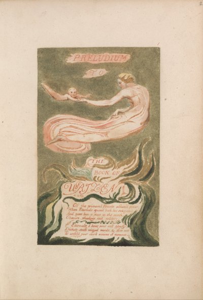 The First Book of Urizen, Plaat 2, Preludium to the Book of Urizen (Bentley 2) door William Blake