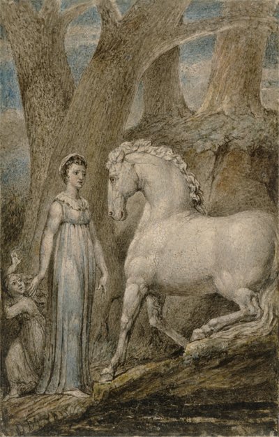 Het paard door William Blake