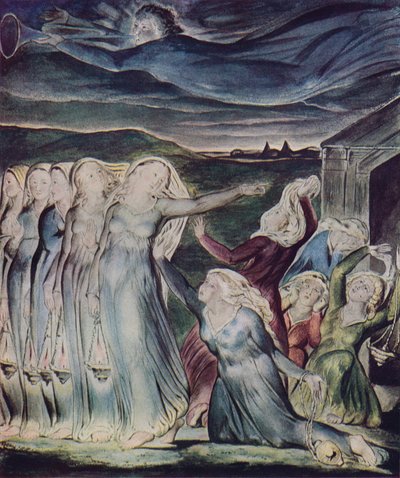 De gelijkenis van de wijze en dwaze maagden door William Blake