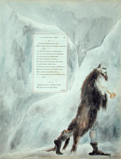 De vooruitgang van de poëzie, een Pindarische ode, uit 