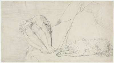 De Gedachte aan de Dood alleen, de Angst Vernietigt, c. 1795 door William Blake