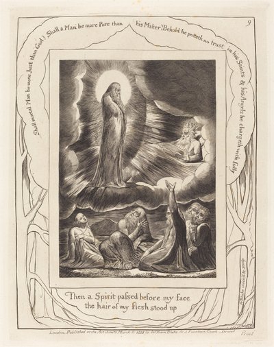 De visie van Elifaz door William Blake