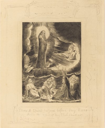De visie van Elifaz door William Blake