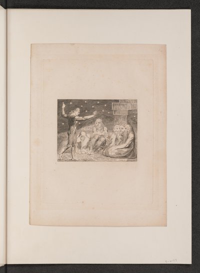 De Woede van Elihu door William Blake