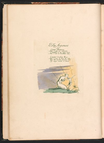 Visioenen van de Dochters van Albion, Plaat 2, Titelpagina door William Blake