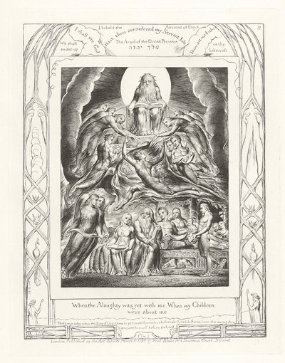 Toen de Almachtige nog bij mij was, toen mijn kinderen om mij heen waren door William Blake
