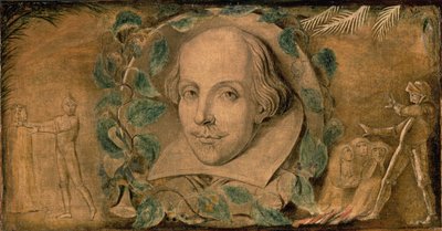 William Shakespeare, c.1800-03 door William Blake