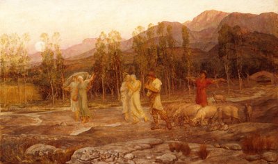 Een Pastorale, Een Herinnering aan de Vallei van Sparta door William Blake Richmond