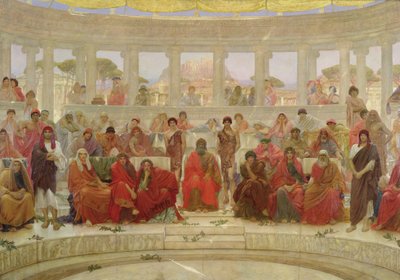 Een Publiek in Athene Tijdens Agamemnon door Aeschylus, 1884 door William Blake Richmond