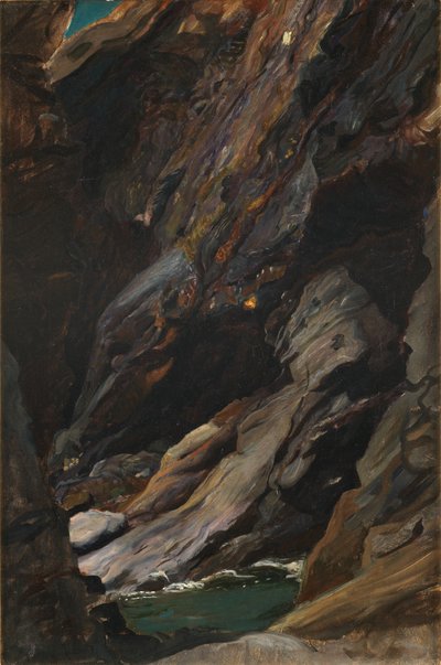 Rotsen bij Tintagel door William Blake Richmond