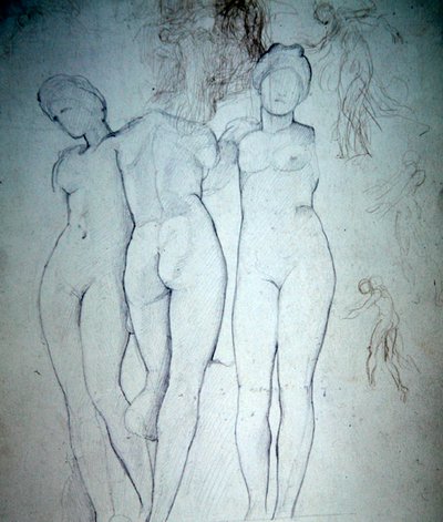 Drie naakten door William Blake Richmond