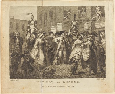 Meidag in Londen door William Blake after Samuel Collings