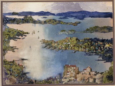 Een Land-locked Zee (Sydney Harbour) door William Blamire Young