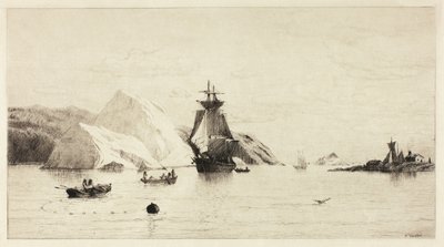 Arctisch zeegezicht door William Bradford
