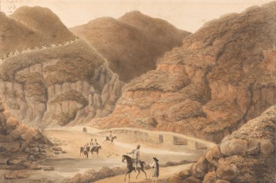 Pas in de bergen tussen Nisa en Villa Velha door William Bradford