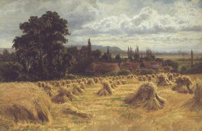 Een Korenveld bij Cookham door William Bradley