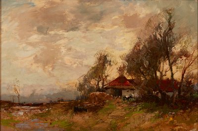 Een boerderij door William Bradley Lamond