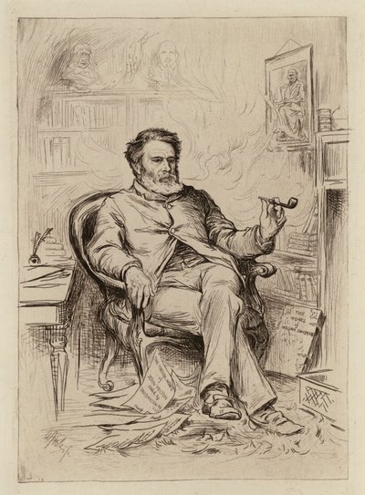 David Masson, Professor Retorica en Engelse Literatuur door William Brassey (after) Hole