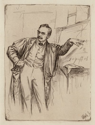 George Chrystal, Professor in de Wiskunde door William Brassey (after) Hole