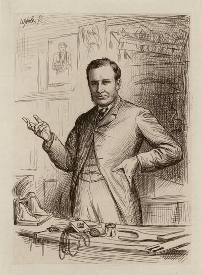 John Chiene, Professor van Chirurgie (gravure) door William Brassey (after) Hole
