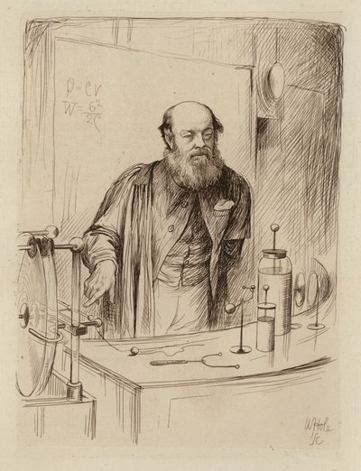 Peter Guthrie Tait, Professor in de Natuurfilosofie (gravure) door William Brassey (after) Hole